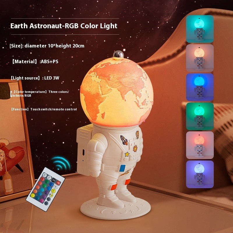 Petite lampe LED couleur nuit astronaute