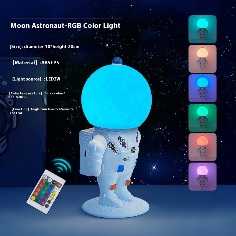 Petite lampe LED couleur nuit astronaute