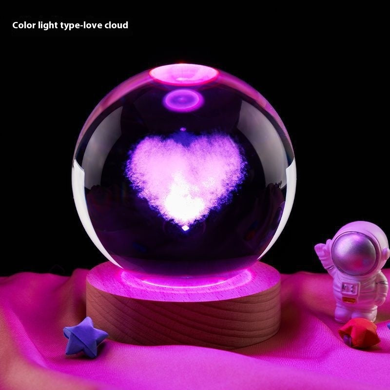 Small Crystal Ball Night Lamp