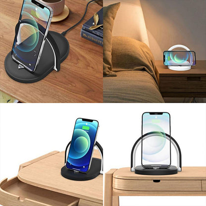 3 In 1 Foldable Wireless Charger Night Light Wireless Charging Station