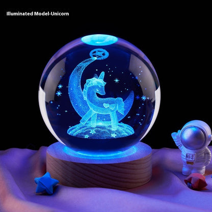 Small Crystal Ball Night Lamp